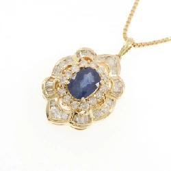 Dây chuyền Sapphire K18YG 1.33CT - Hàng hiệu Chính hãng 858658