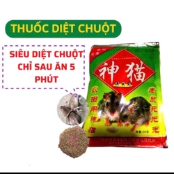 10 gói diệt chuột dạng trấu trộn sẵn,bả chuột trấu ngửi hàng nội địa trung ,gói 50 gam