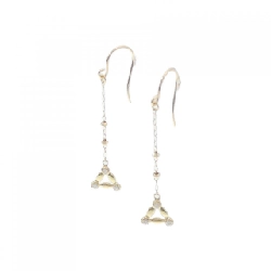 K18YG Bông tai kim cương 0.06CT - Hàng hiệu Chính hãng 877443