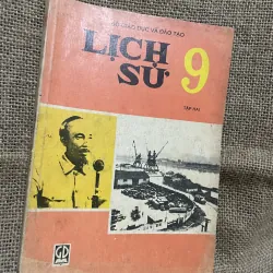 Sách giáo khoa xưa - lịch sử 9