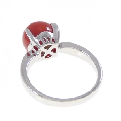 Nhẫn san hô PT900 9.6mm 666612