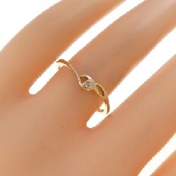 Nhẫn kim cương K18YG 0.03CT 666495