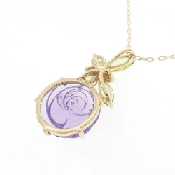 Dây chuyền đá màu hồng và bướm 10KYG/10KWG/K10YG - Hàng hiệu Authentic 860604