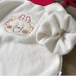 Suit bé rồng kèm mũ vải Nỉ mềm mại, dày vừa phải cho trẻ sơ sinh 3-5kg 462235
