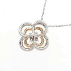 K18WG/K18PG Hoa Đá Kim Cương Dây Chuyền 0.72CT - Hàng hiệu Chính hãng 859221