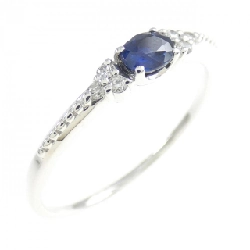 Nhẫn Sapphire K18WG 0.17CT