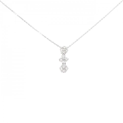 750WG/K18WG Dây chuyền kim cương 0.19CT - Hàng hiệu Chính hãng