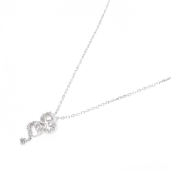 K18WG Dây chuyền kim cương hình trái tim 0.10CT - Hàng hiệu Chính hãng 859573