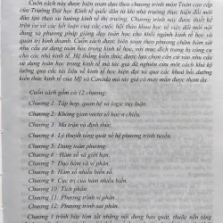 GIÁO TRÌNH TOÁN CAO CẤP CHO CÁC NHÀ KINH TẾ 759932