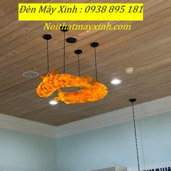 Xưởng làm đèn mây hình cá độc đáo, đèn cá bằng mây tre đan 551292