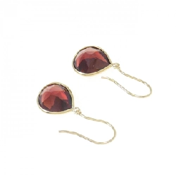 K18YG Garnet Bông tai - Hàng hiệu Chính hãng 870115