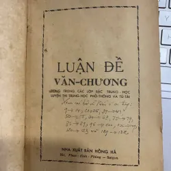 LUẬN ĐỀ VĂN CHƯƠNG (TẬP I) - NGUYỄN QUANG TOẢN VÀ MỘT NHÓM GIÁO SƯ 561630