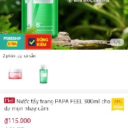 Nước tẩy trang cho da mụn nhạy cảm 10217