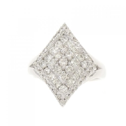 Nhẫn kim cương Pavé K18WG 0.75CT 673335