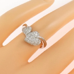 Nhẫn kim cương lá K18WG 0.45CT - Hàng hiệu Authentic 855368