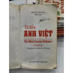 Từ điển Anh–Việt (Oxford ~75.000 từ) – NXB Thanh Niên 558929