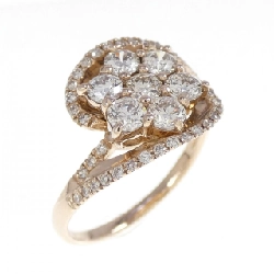 Nhẫn kim cương hoa K18PG 1.08CT