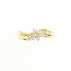 Nhẫn kim cương K18YG hoa 667274