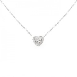 Ponte Vecchio Dây chuyền hình trái tim 0.20CT - Hàng hiệu Authentic