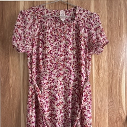 Váy hoa nhí đỏ, váy kiểu đuôi cá, size XL 462653