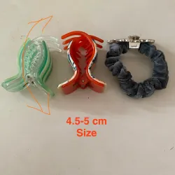 Combo 4: 1 Ví giả da secondhand + 3 Đồ cài / cột tóc 601415