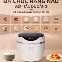 🍚 Nồi cơm điện tử UNIE URC612 – Lòng inox, nấu cơm giảm đường, dung tích 1,2L! 707449