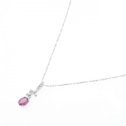 K18WG/750WG Dây chuyền Ruby 0.67CT - Hàng hiệu Chính hãng 865493