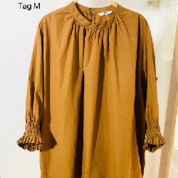 Áo kiểu Uniqlo màu nâu tây 11884