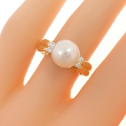 Nhẫn ngọc trai Akoya K18YG 8.2mm - Hàng hiệu Authentic 850045