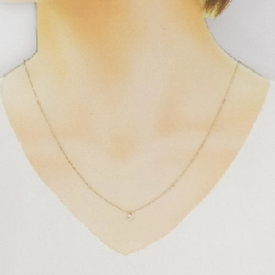 K18YG Solitaire Dây chuyền kim cương 0.10CT - Hàng hiệu Chính hãng 857046