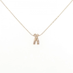 K18PG Dây chuyền kim cương 0.03CT - Hàng hiệu Chính hãng