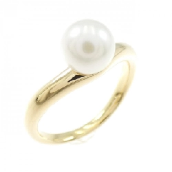Nhẫn ngọc trai Akoya K18YG 6.5mm - Hàng hiệu Chính hãng