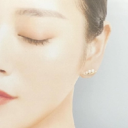 K18YG Bông tai Akoya Pearl - Hàng hiệu Authentic 874155