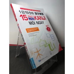 15 phút luyện KANJI mỗi ngày Vol 1 2020 mới 90% bẩn nhẹ New Edition HPB2808 HỌC NGOẠI NGỮ