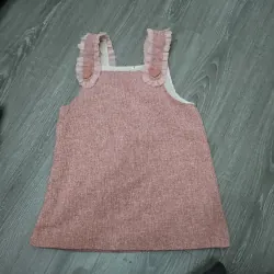 Váy hồng xinh vải bố xịn xò