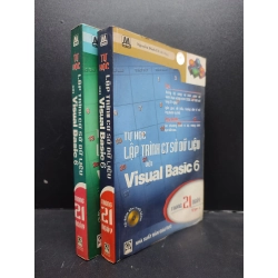 Bộ 2 cuốn lập trình cơ sở dữ liệu với Visual Basic 6 năm 2001 mới 70% ố vàng HCM.TN2602