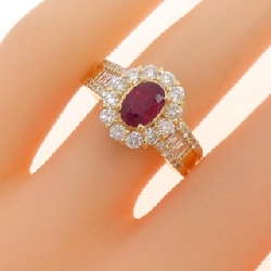 Nhẫn Ruby K18YG 0.795CT - Hàng hiệu Chính hãng 854369