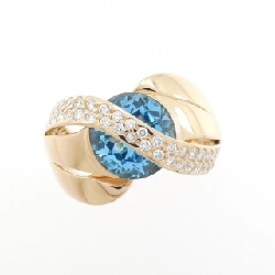 Nhẫn Blue Topaz K18PG - Hàng hiệu Chính hãng 848528