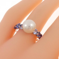 Nhẫn ngọc trai Akoya K18WG 8.9mm 667631