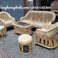 Sofa mây tự nhiên cây đóng hiện đại 531950