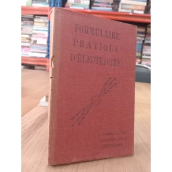 Formulaire pratique d'électricité - Alfred Soulier