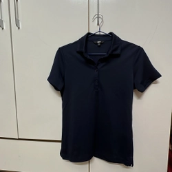 Áo polo Uniqlo size M màu xanh đen chính hãng