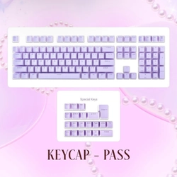 KEYCAP BPT PUDDING XUYÊN LED (màu tím)