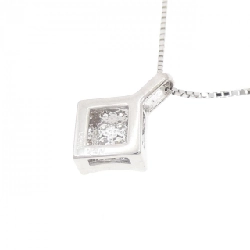 K18WG Pave Diamond Necklace 0.30CT - Hàng hiệu Authentic 860164
