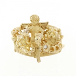 Nhẫn kim cương 750YG Angel 668549