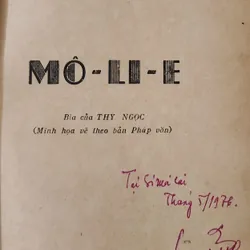 Nhà viết kịch / diễn viên / nhà thơ người Pháp Molière - NXB Kim Đồng  1975 709250