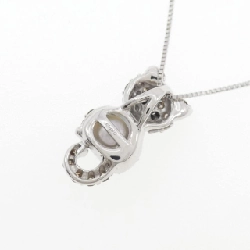 K18WG Dây chuyền ngọc trai Akoya - Hàng hiệu Authentic 861161