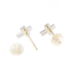 PT900/K18YG Bông tai kim cương chéo - Hàng hiệu Authentic 875082