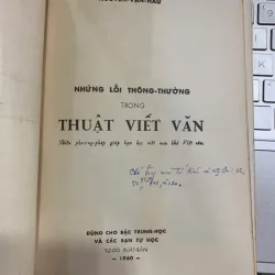 NHỮNG LỖI THÔNG THƯỜNG TRONG THUẬT VIẾT VĂN - NGUYỄN VĂN HẦU 561652