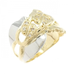 Nhẫn kim cương K18YG/PT900 0.05CT - Hàng hiệu Authentic